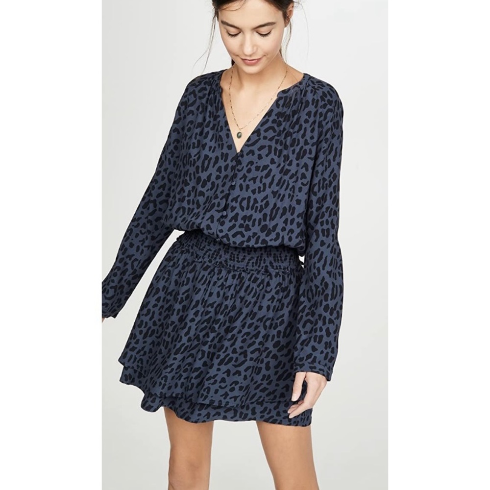 RAILS Jasmine Azure Leopard Dress - worn once!